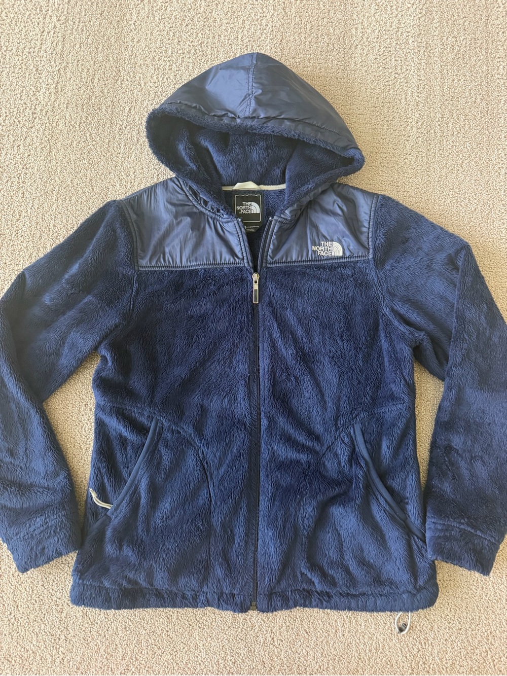 The North Face Navy Hooded Fleece Jacket